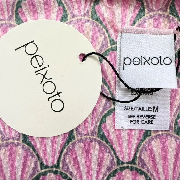 NWT Peixoto Womens Tonie Printed Side Tie Cheeky Bikini Swim Bottom Pink Size M - Picture 8 of 11